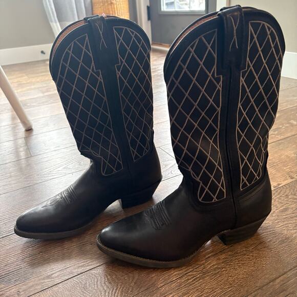 Twisted X Hooey Black Leather Ruff Western Cowboy Boot MWT0023 Mens Size 8.5 D main image 7